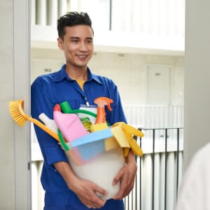 Cleaning checklist used to scope a residential or commercial request